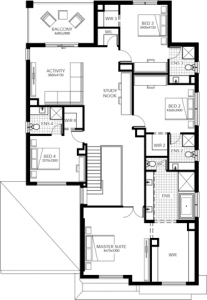 contemporary style home floor plans