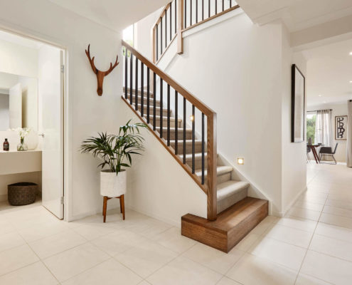 OMNI Rutherford stunning staircase in a modern home.