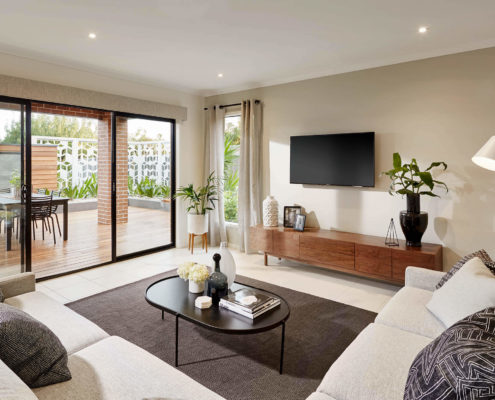 Cosy living room in a modern home.