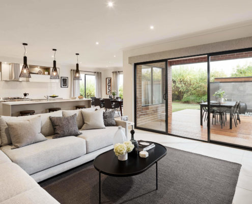 Cosy luxury living room in a modern home.