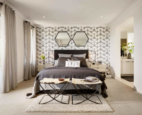 Modern luxury bedroom.