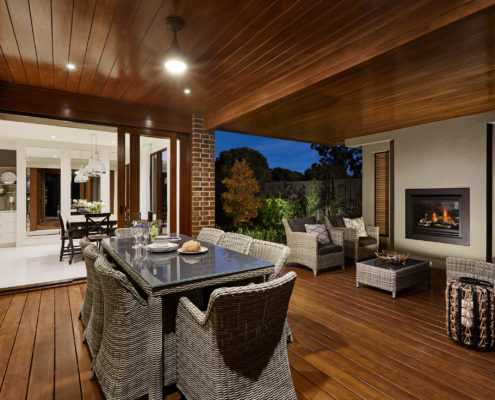 Alfresco dining area