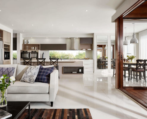 Luxury open plan living area in a modern home.