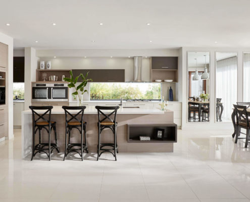 Modern luxury kitchen with island.