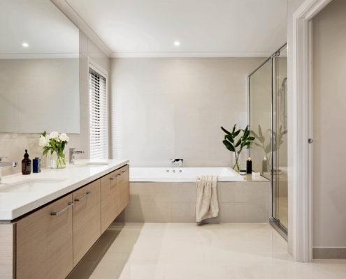 Light, modern bathroom