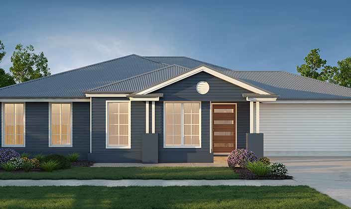 Modern single storey home facade