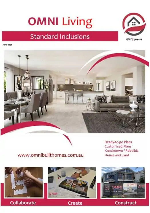 Living Inclusions Brochure | OMNI Built Homes | Feature Image inclusions.